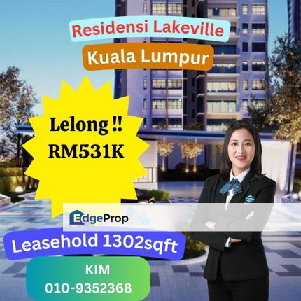 Lelong Residensi Lakeville Jalan Sibu Kuala Lumpur, Kuala Lumpur, Jalan Ipoh