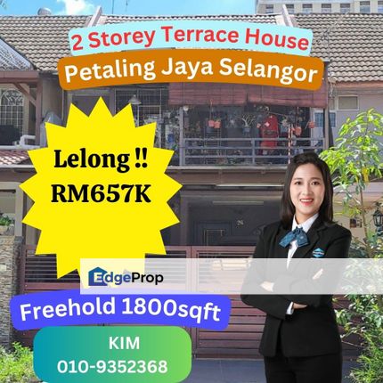 Lelong 2 Storey Terrace House Petaling Jaya Selangor, Selangor, Kelana Jaya