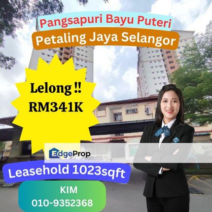 Lelong Pangsapuri Bayu Puteri Petaling Jaya Selangor, Selangor, Tropicana