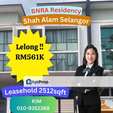 Lelong 2.5 Storey Terrace House Shah Alam Selangor, Selangor, Shah Alam