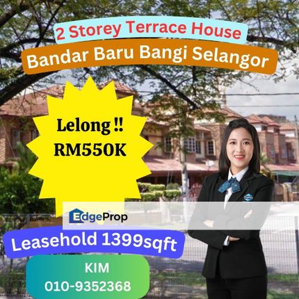 Lelong 2 Storey Terrace House Bandar Baru Bangi Selangor, Selangor, Bangi