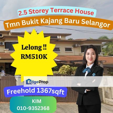 Lelong 2.5 Storey Terrace House taman Bukit Kajang Baru Selangor, Selangor, Kajang