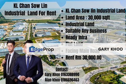 Kl Chan Sow Lin Facing Main Road Showroom Warehouse Industrial Land, Kuala Lumpur, Pudu