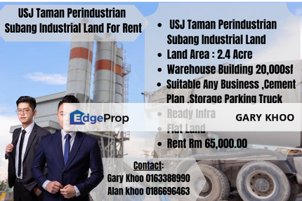 USJ Taman Perindustrian Subang, Subang Industrial Park Cement plant ,Logistic , Storage, Construction, Parking Lorry & Truck , Selangor, Subang Jaya