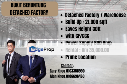 Bukit Beruntung Detached Factory For Rent Rawang Bandar Country Home Rasa Ijok Kundang Kepong Gombak Serendah Sungai Choh, Selangor, Rawang