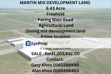 Mantin Mix Development Land 6.43acre For Sale Nilai Semenyih Beranang Seremban Senawang Kajang Bangi, Negeri Sembilan, Seremban