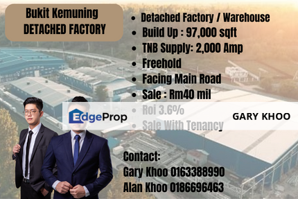 Bukit Kemuning Industrial Park Detached Factory Shah Alam Hicom Sunbang USJ Klang Puchong Setia Alam, Selangor, Shah Alam