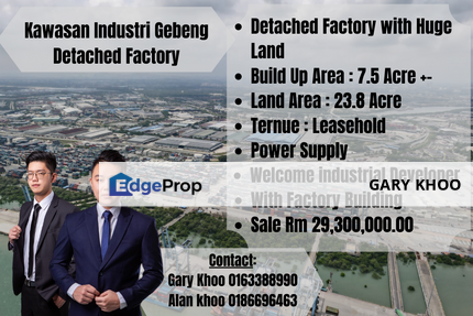 Kawasan Industri Gebeng Detached Factory Land Area 28.3 Acre Near Port, Pahang, Balok