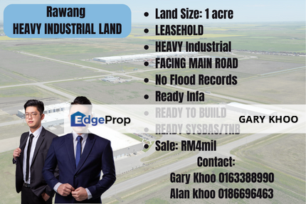 Sungai Choh Heavy Industrial Land For Sale Rawang Bandar Country Homes Kundang Bukit Beruntung Ijok Puncak Alam, Selangor, Rawang