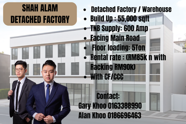 Jalan Kebun Detached Factory For Rent Shah Alam Hicom Kota Kemuning Klang Bukit Raja Kampung Jawa