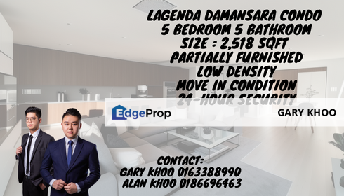 Lagenda Damansara 5R5B 2518 sqft For Sale, Kuala Lumpur, Damansara