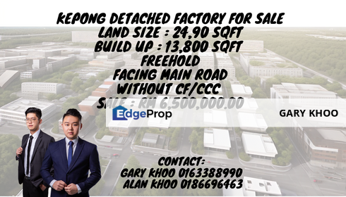 Kepong Detached Factory For Sale Taman Ehsan Sri Ehsan Kepong Baru Bukit Maluri Sri Damansara, Kuala Lumpur, Kepong