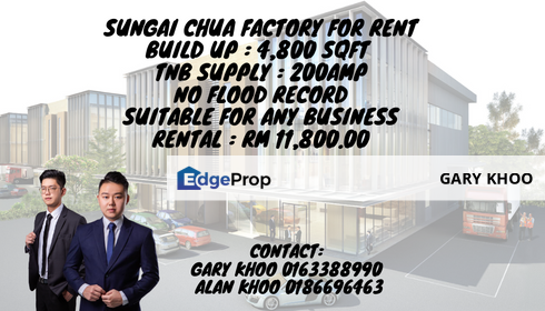 Sungai Chua Semi-D Factory For Rent Kajang Bukit Angkat Bangi Cheras Jaya Balakong Selesa Jaya, Selangor, Kajang