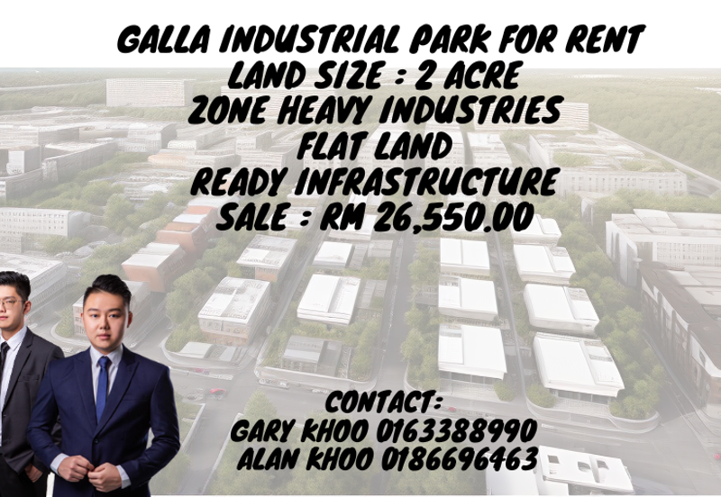 Bandar Ainsdale 2 Acre Galla Industrial Park Heavy Industrial Land Flat Land 