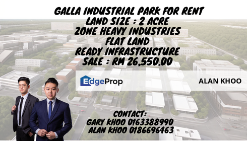 Bandar Ainsdale 2 Acre Galla Industrial Park Heavy Industrial Land Flat Land , Negeri Sembilan, Seremban