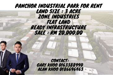 Seremban Taman Panchor Jaya Facing Lekas Highway 3 Acre Indusrtrial Land Rm20,000 