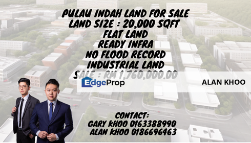 West Port ,Pulau indah Industrial Land 20ksf Ready To Build welcome recycle business, Selangor, Port Klang
