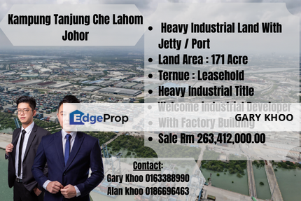 Port / Jetty Land Tanjung Che Lahom, Pengerang , Johor Heavy Industrial Land with Factory 171 Acre , Johor, Pengerang