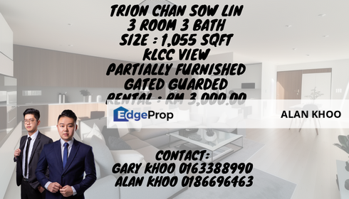Trion @ KL 3 Room 3 Bathroom Chan Sow Lin Cheras KLCC Sunway Velocity Pudu Bukit Bintang Bandar Malaysian Salak Selantan TBS, Kuala Lumpur, Pudu