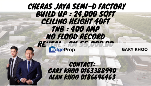 Cheras Jaya Semi-D Factory For Rent Selesa Jaya Balakong Jaya Impian Ehsan Taming Jaya Kajang, Selangor, Balakong