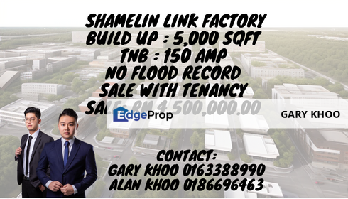 Shamelin Link Factory Sale With Tenancy Cheras Ampang Pandan Indah Sungai Besi Chan Sow Lin, Kuala Lumpur, Cheras