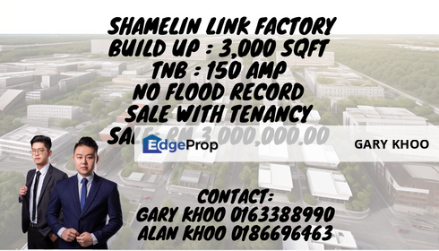 Shamelin Link Factory Sale With Tenancy Cheras Ampang Pandan Indah Sungai Besi Chan Sow Lin, Kuala Lumpur, Cheras