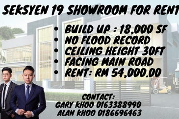 Seksyen 19 Showroom/Warehouse For Rent Petaling Jaya Kelana Jaya SS2 Seksyen 13/51/51A Subang Jaya Saha Alam USJ