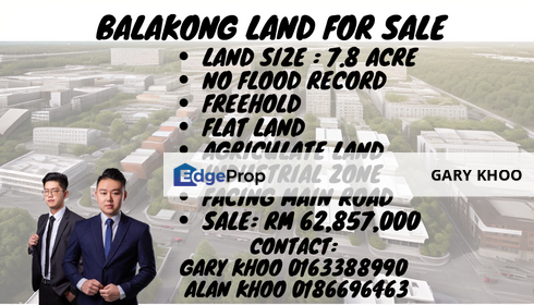 Balakong Industrial Zone Land For Sale Selesa Jaya Impian Ehsan Cheras Jaya Taming Jaya Kajang C180, Selangor, Balakong