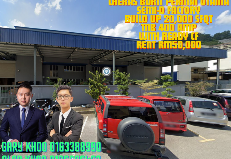 2-Storey Semi-D Factory, Taman Industri Bukit Permai, Bukit Permai Utama , build up 20,000sf tnb 400amp 
