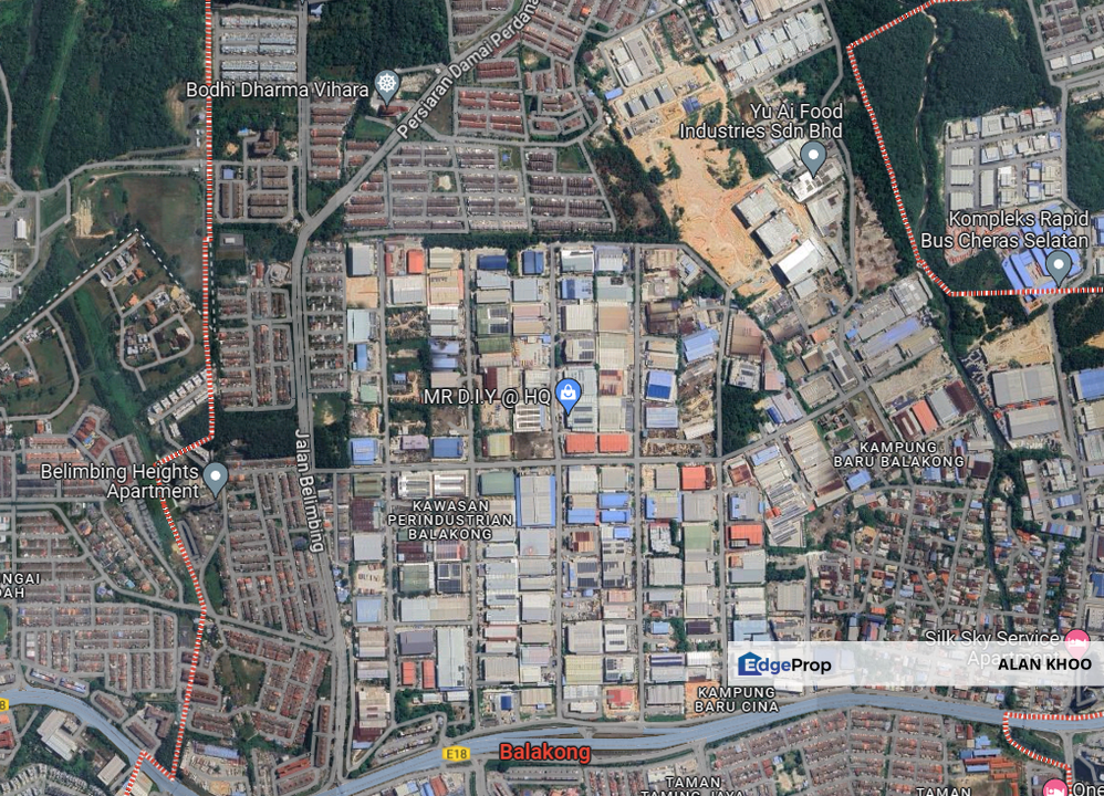 3 acre industrial land balakong jaya with roi 6.72% Tenancy Ready to Build factory , Selangor, Seri Kembangan