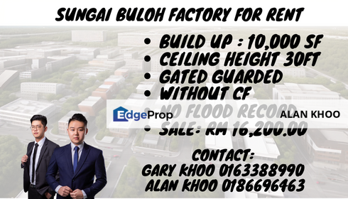 Sungai Buloh For Rent Rawang Kepong Sri Damansara Subang Saujana Utama Puncak Alam Kota Damansara, Selangor, Sungai Buloh