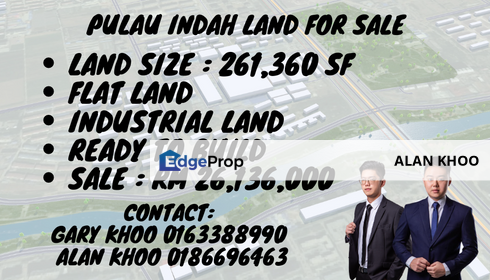 Pulau Indah Industrial Land 6 Acre For Sale Westport Northport PKFZ Telok Gong Port Klang, Selangor, Pulau Indah (Pulau Lumut)