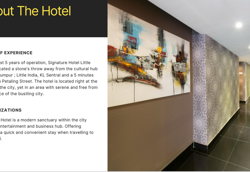 6 storey Hotel 55 rooms