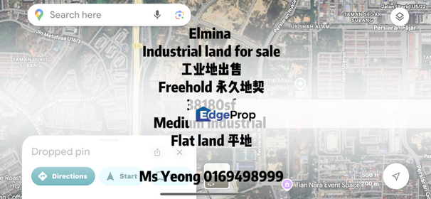 Freehold Industrial land Elmina converted medium industrial, Selangor, Shah Alam