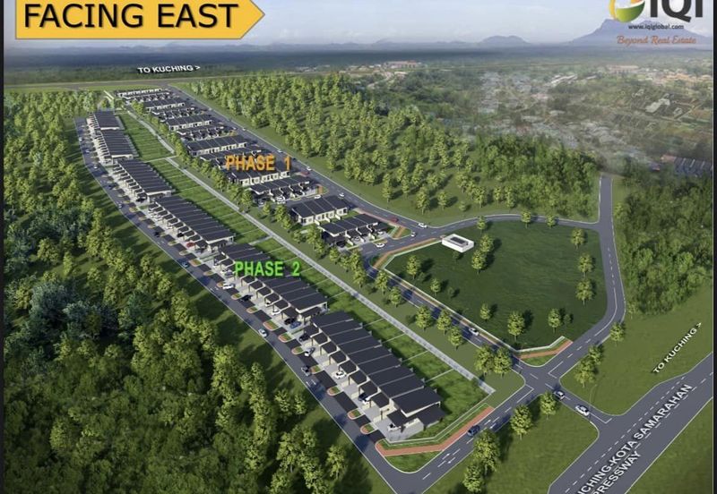 Rumah Teres Setingkat Keluasan Besar  @ Kota Samarahan