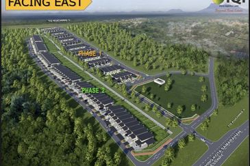 Rumah Teres Setingkat Keluasan Besar  @ Kota Samarahan