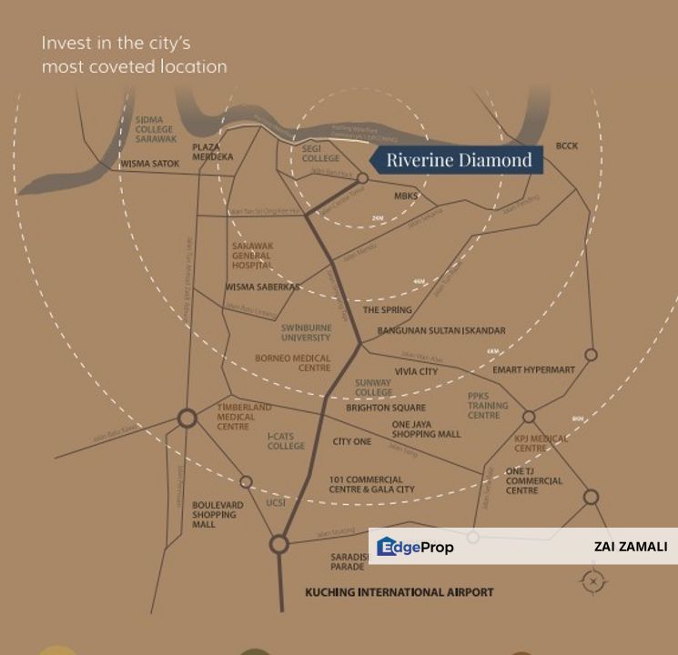 Riverine Diamond Luxury Condominium, Sarawak, Kuching