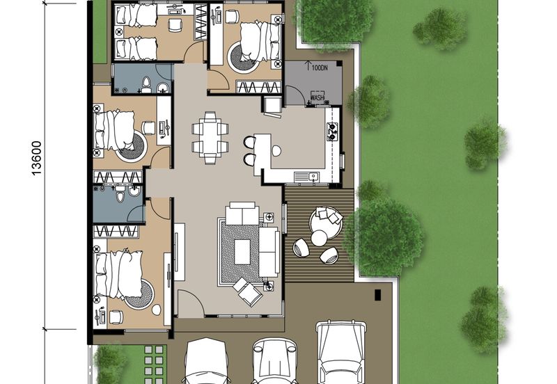 Samariang  Height Single Storey Semi-D House