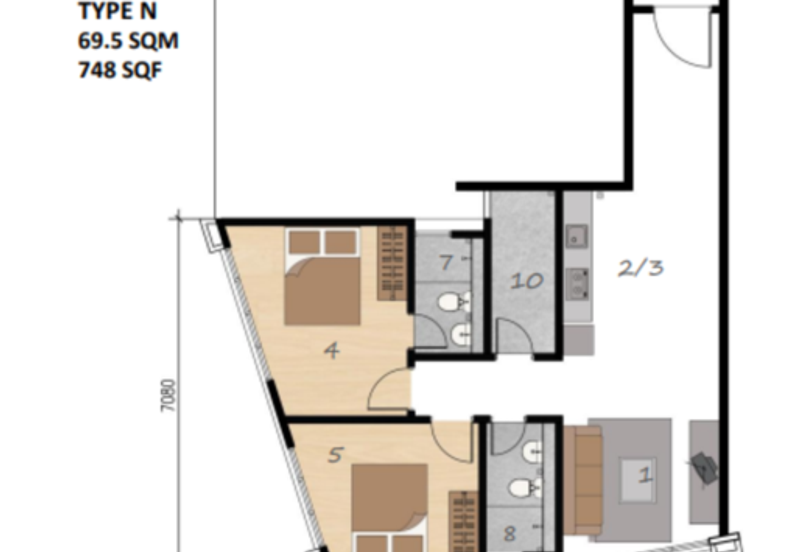 The Charlotte Freehold Service Apartment