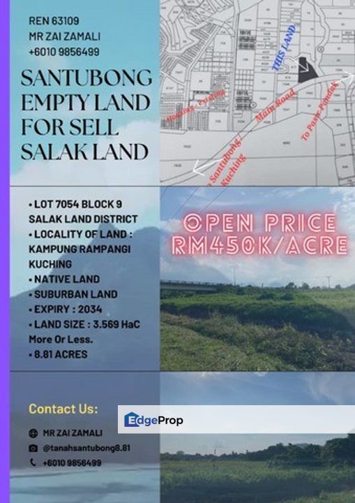 Native Land of Jalan Sungai Buah, Sarawak, Kuching