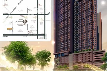 Affordable Full facilities Apartment KINGSWOODZ at Bukit Jalul LRT Link Service for Sale