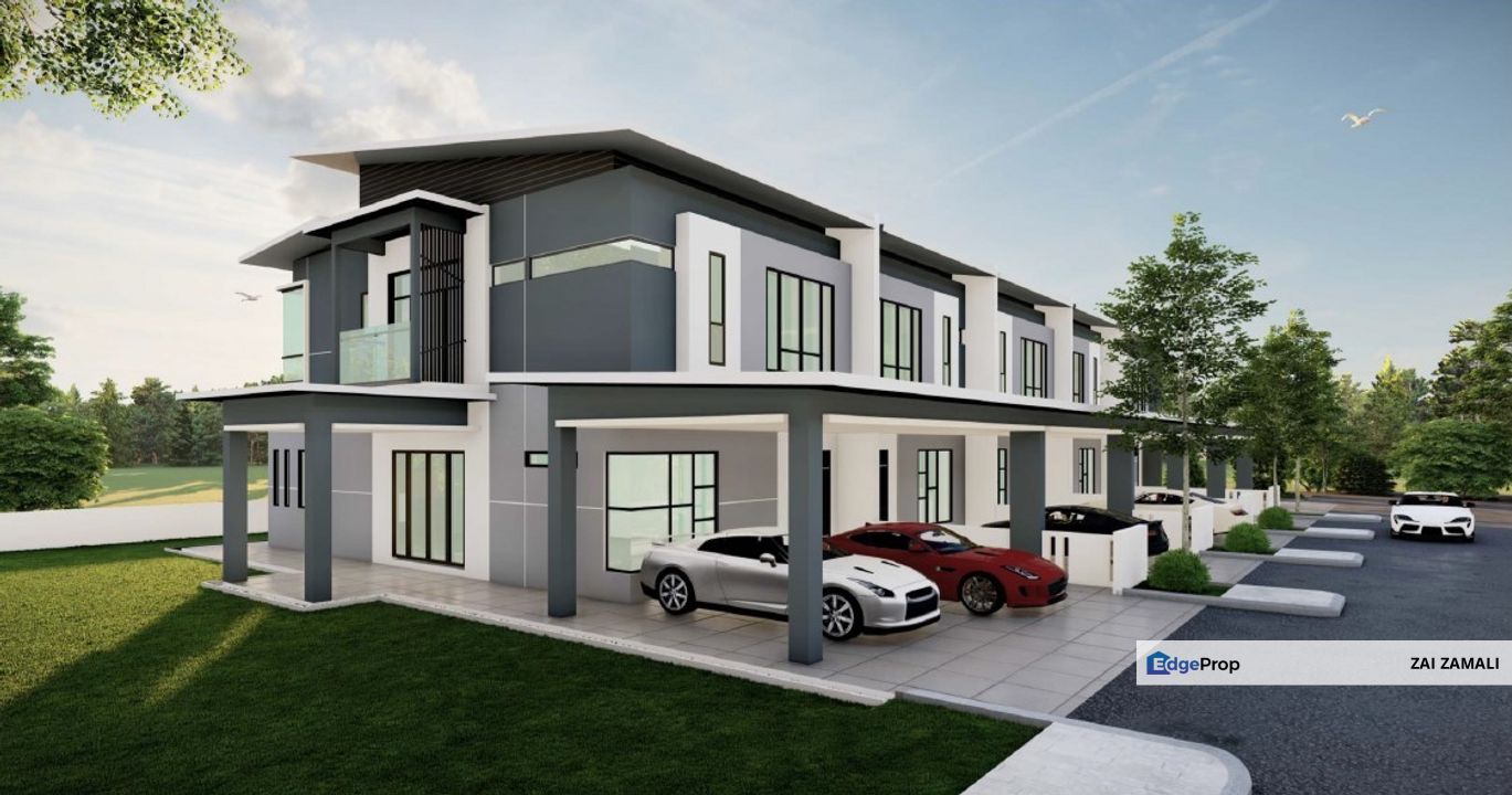 New Double Story Terrace House CENTRAL VILLA Phase 4 at Stutong for Sale, Sarawak, Kota Samarahan