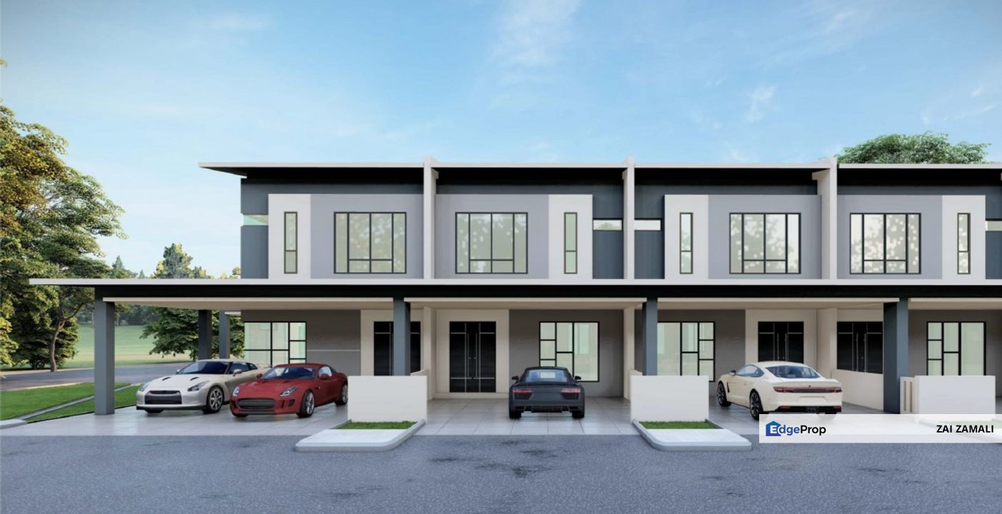 New Double Story Terrace House CENTRAL VILLA Phase 4 at Stutong for Sale, Sarawak, Kota Samarahan