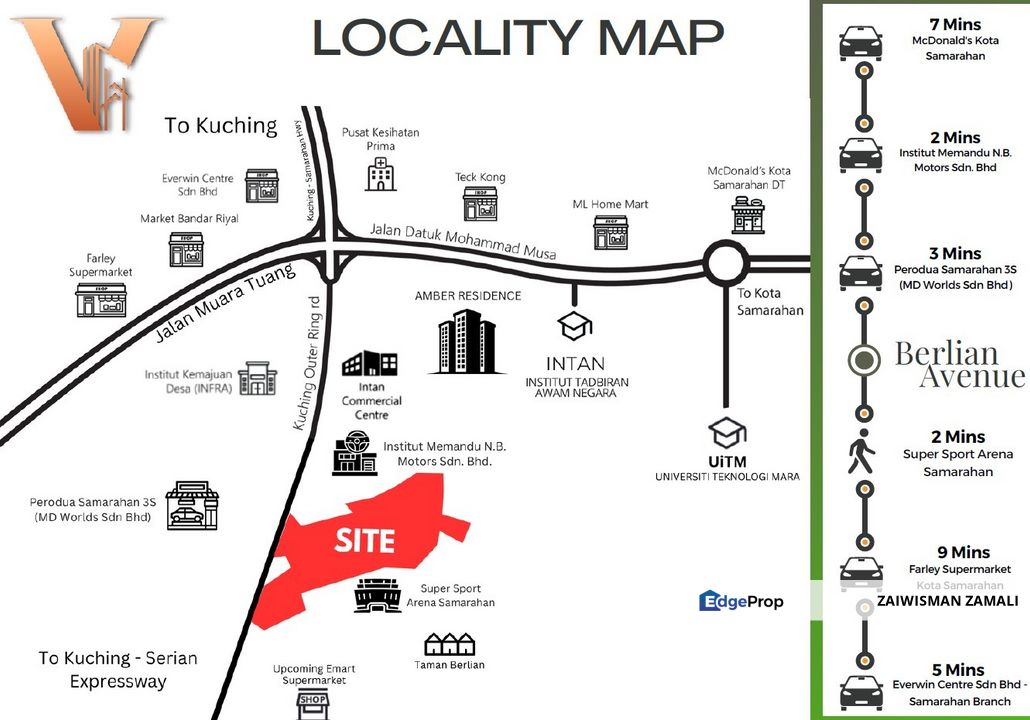 New Double Story Terrace House next to INTAN  at  Kota Samarahan for Sale, Sarawak, Kota Samarahan