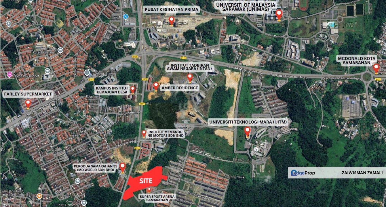 New Double Story Terrace House next to INTAN  at  Kota Samarahan for Sale, Sarawak, Kota Samarahan