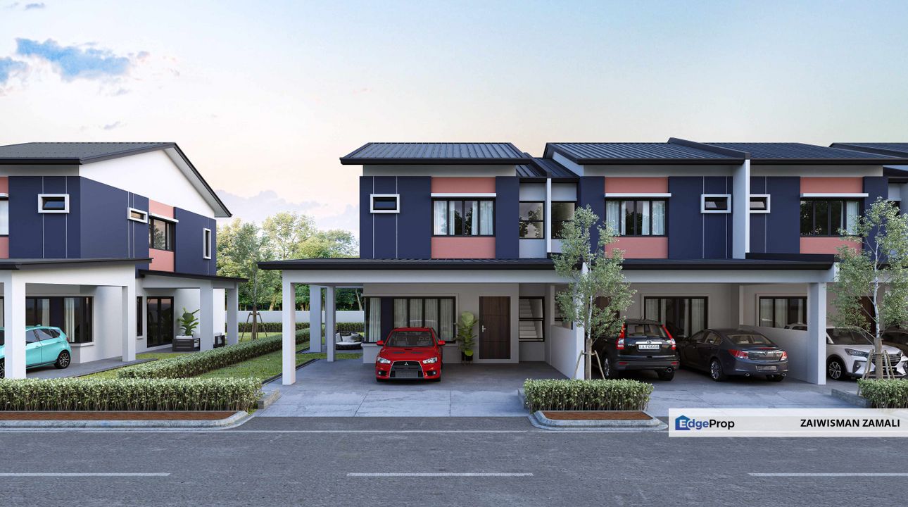 New Double Story Terrace House next to INTAN  at  Kota Samarahan for Sale, Sarawak, Kota Samarahan
