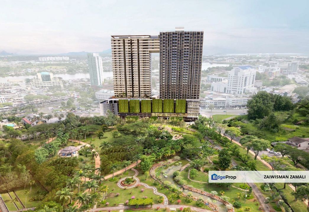 New condominium 32 storey PARQ RESIDENCE Semi Detached Sky Villa the tallest building in Kuching for Sale!, Sarawak, Kuching