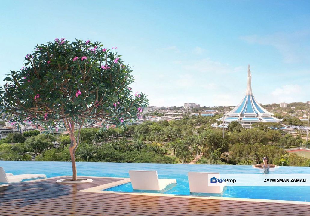 New condominium 32 storey PARQ RESIDENCE Semi Detached Sky Villa the tallest building in Kuching for Sale!, Sarawak, Kuching