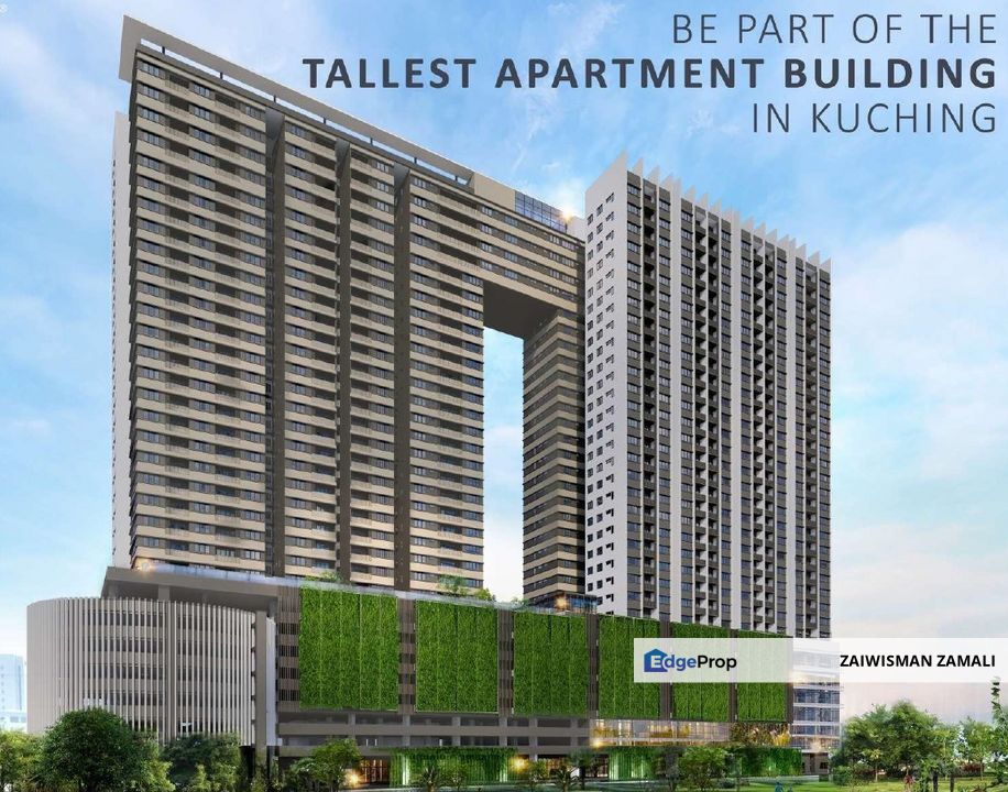 New condominium 32 storey PARQ RESIDENCE Semi Detached Sky Villa the tallest building in Kuching for Sale!, Sarawak, Kuching