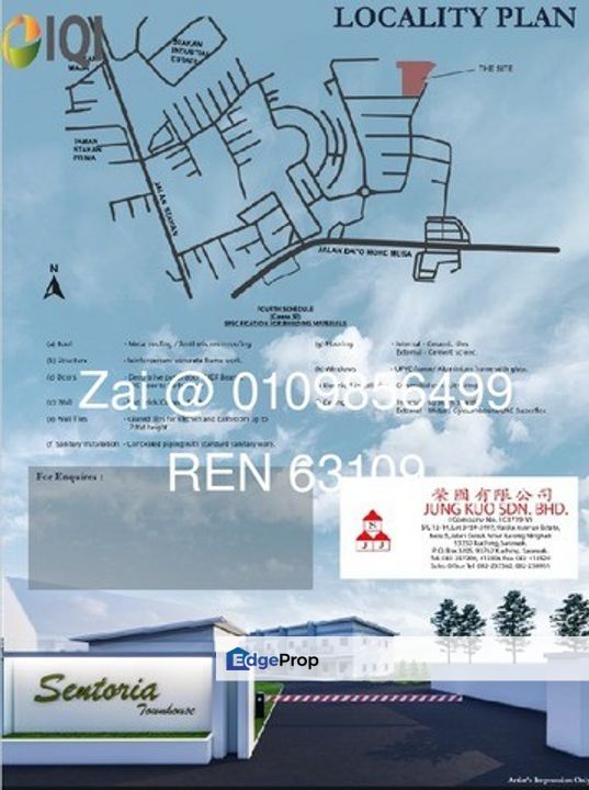Taman  Sentoria Townhouse, Sarawak, Kuching